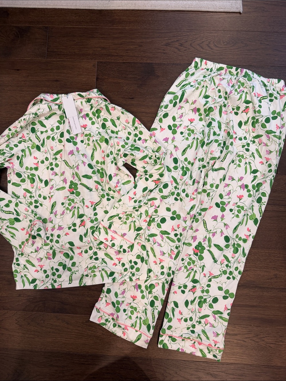 Bedhead PJs Long Sleeve Classic PJ Set in Peas in a Pod Size Small NWT C48-012 - Picture 8 of 10